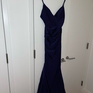 Bari Jay Deep Blue Maxi Dress